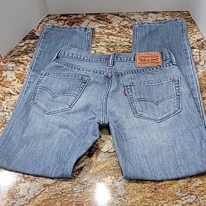 Levis 511 Men 29 x 30  Washed Blue Jeans Denim